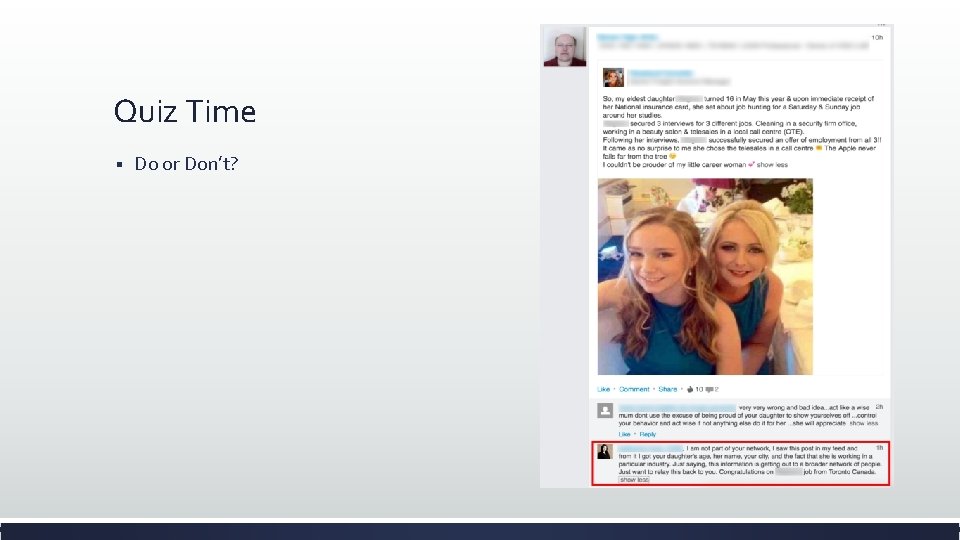Quiz Time § Do or Don’t? 