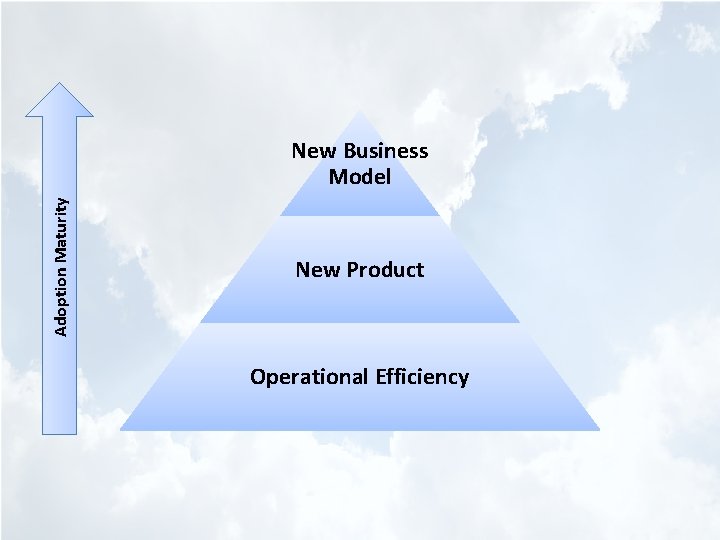 Adoption Maturity New Business Model New Product Operational Efficiency 