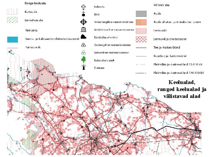 Keelualad, ranged keelualad ja välistavad alad 