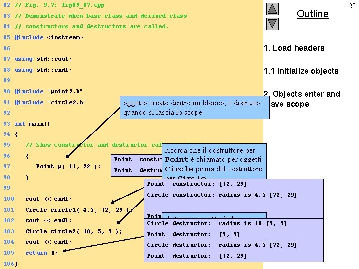 82 // Fig. 9. 7: fig 09_07. cpp Outline 83 // Demonstrate when base-class