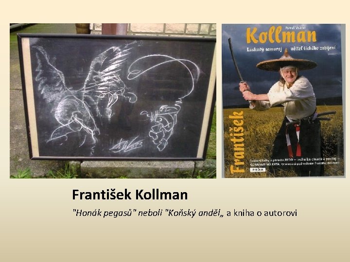 František Kollman "Honák pegasů" neboli "Koňský anděl„ a kniha o autorovi 