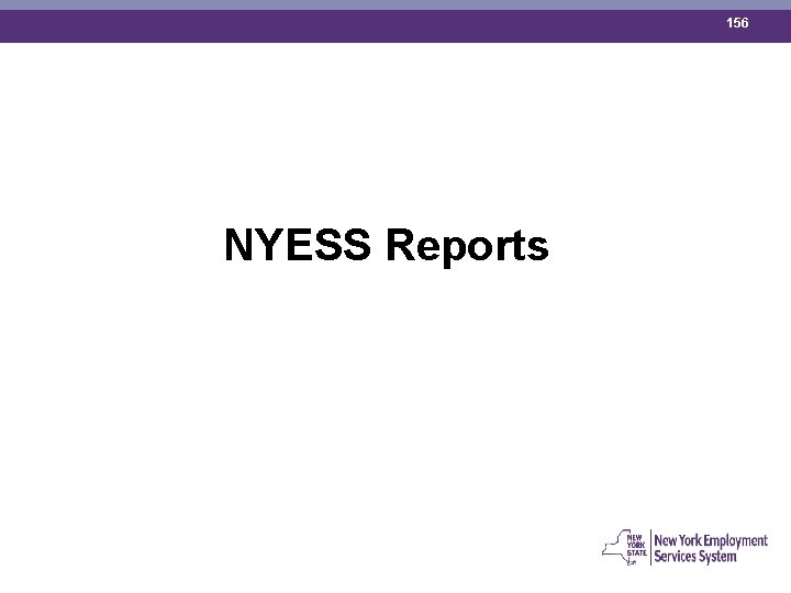 156 NYESS Reports 