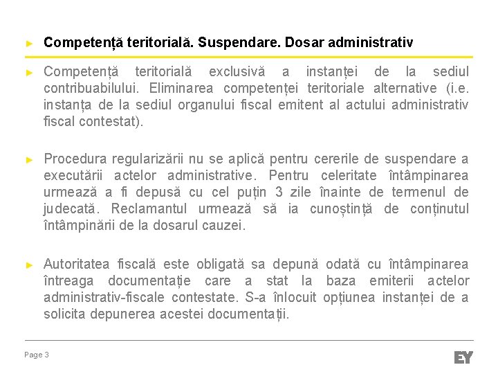 ► Competență teritorială. Suspendare. Dosar administrativ ► Competență teritorială exclusivă a instanței de la