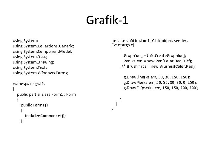 Grafik-1 using System; using System. Collections. Generic; using System. Component. Model; using System. Data;