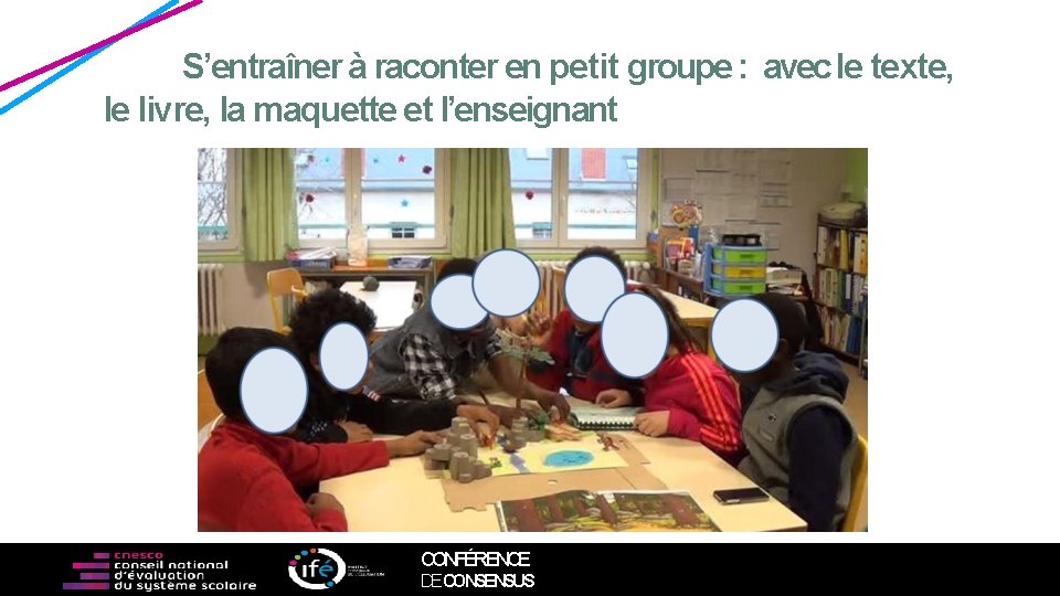 S’entraîner à raconter en petit groupe : avec le texte, le livre, la maquette S’entraîner à raconter en petit groupe : avec le texte, le livre, la maquette