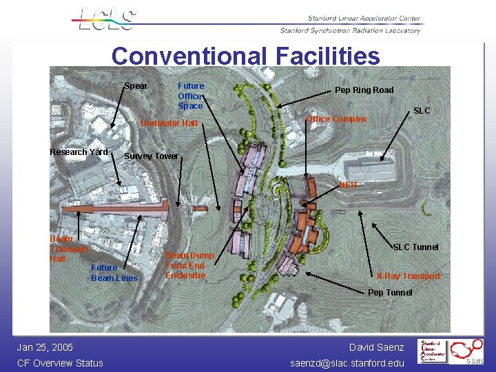Conventional Facilities Spear Future Office Space Undulator Hall Research Yard Pep Ring Road SLC