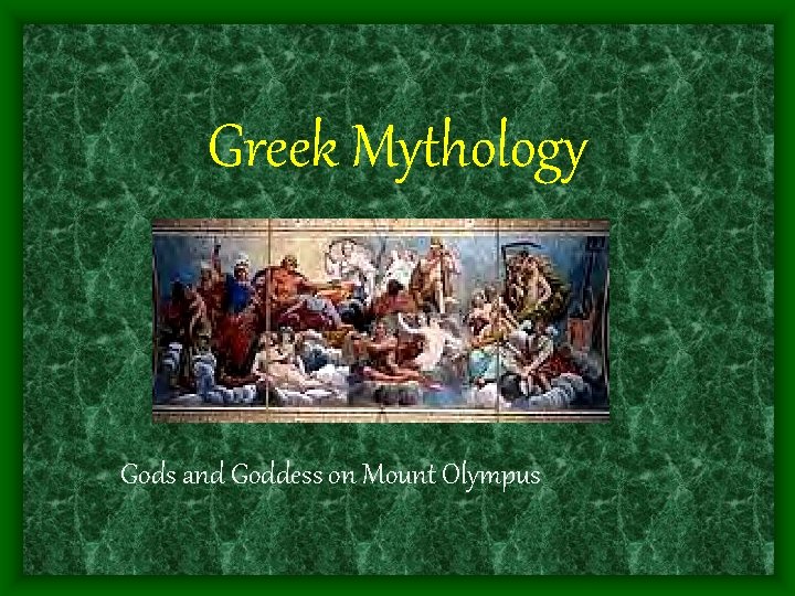 Greek Mythology Gods and Goddess on Mount Olympus 