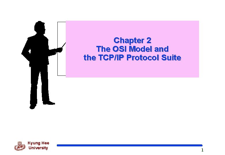 Chapter 2 The OSI Model and the TCP/IP Protocol Suite Kyung Hee University 1