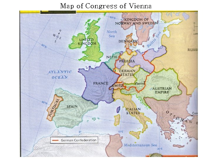 Map of Congress of Vienna 