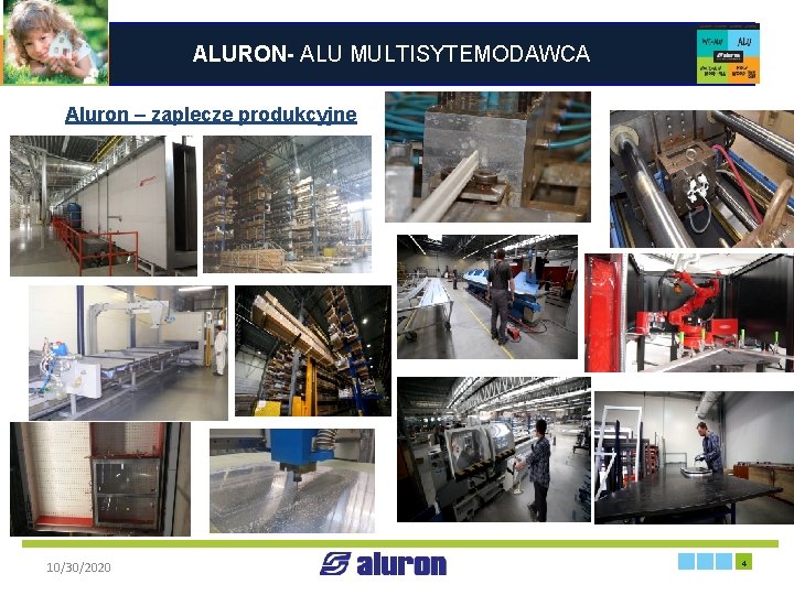 ALURON- ALU MULTISYTEMODAWCA Aluron – zaplecze produkcyjne Lakiernia -dekory Francja 10/30/2020 4 