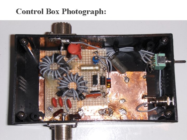 Control Box Photograph: 