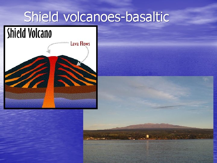 Shield volcanoes-basaltic 