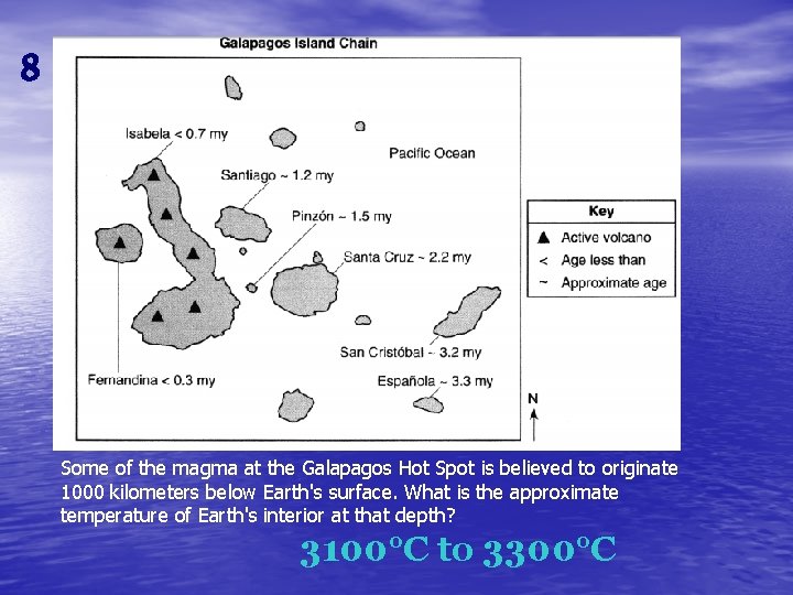 8 Some of the magma at the Galapagos Hot Spot is believed to originate