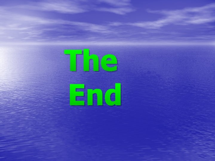 The End 