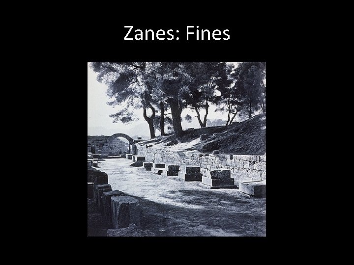 Zanes: Fines 