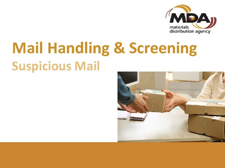 Mail Handling & Screening Suspicious Mail 