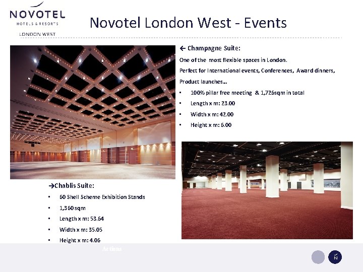 Novotel London West - Events ← Champagne Suite: One of the most flexible spaces