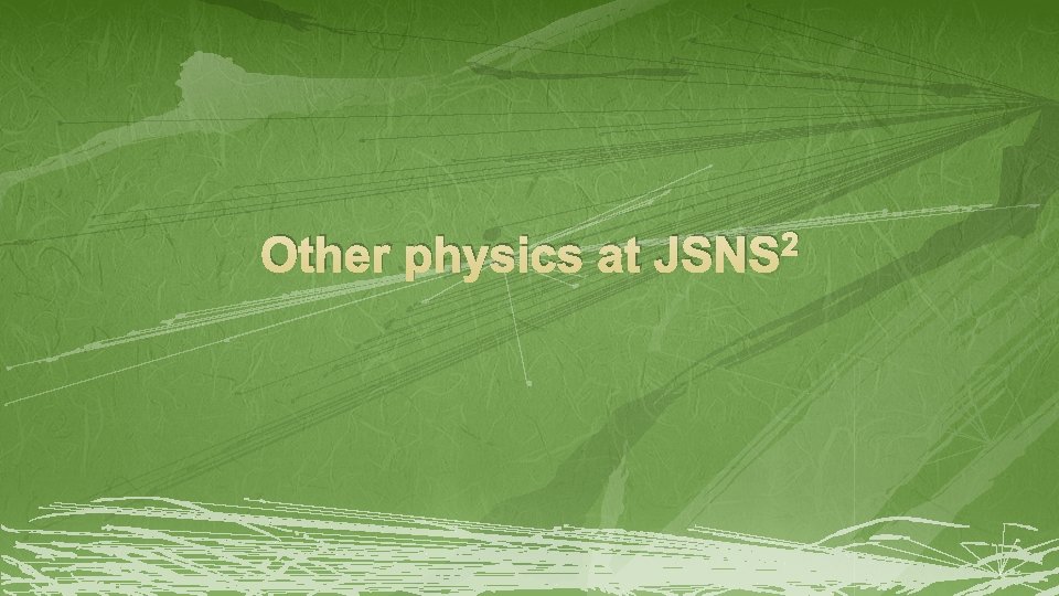 Other physics at JSNS 2 