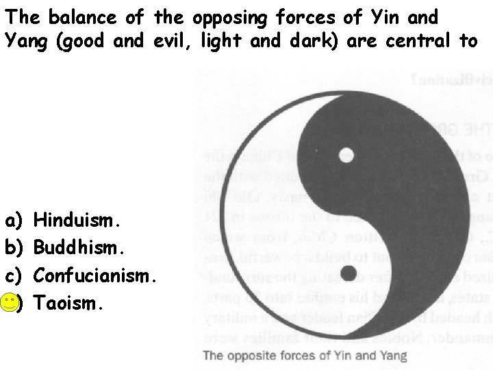 The balance of the opposing forces of Yin and Yang (good and evil, light
