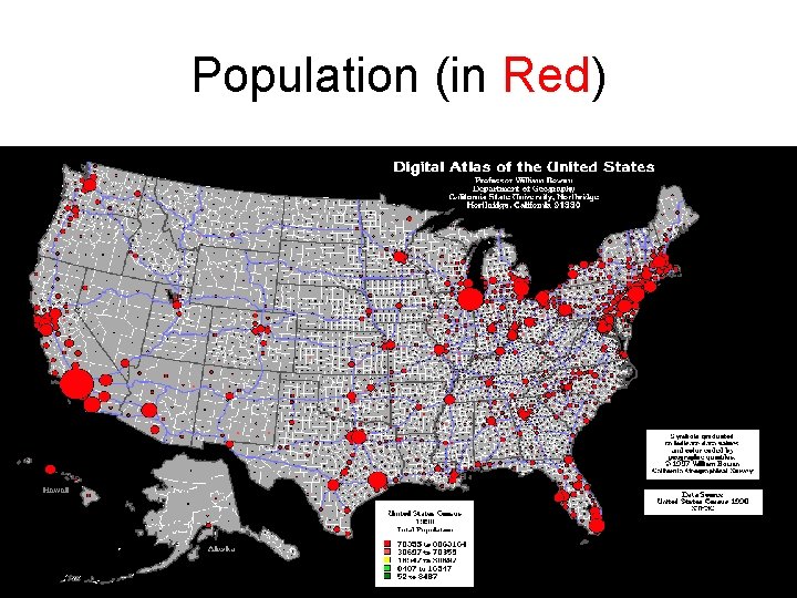 Population (in Red) 