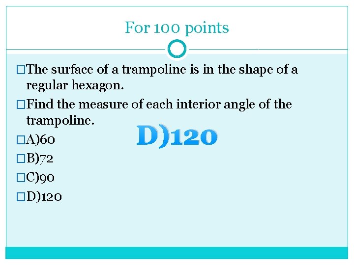 For 100 points �The surface of a trampoline is in the shape of a