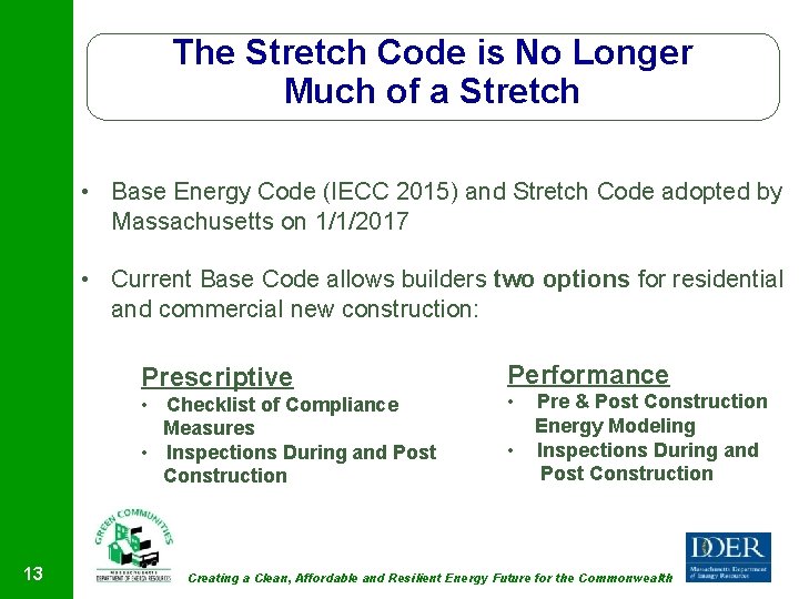 The Stretch Code is No Longer Much of a Stretch • Base Energy Code