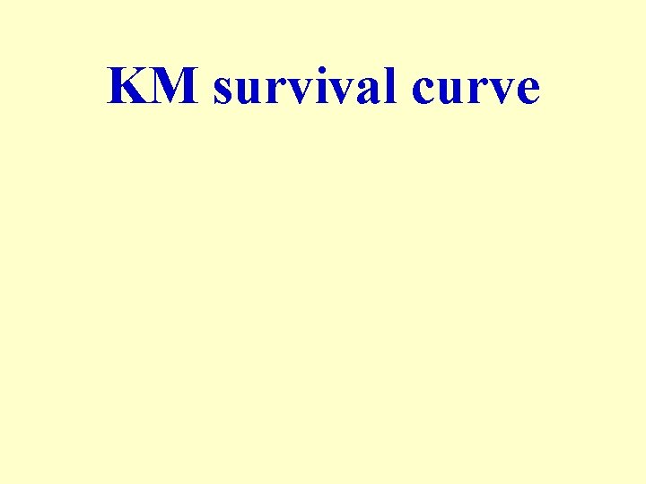 KM survival curve 