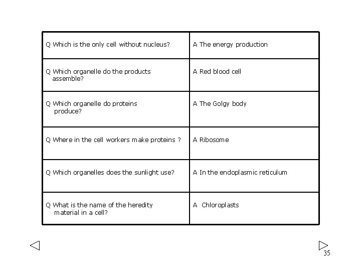 Q Which is the only cell without nucleus? A The energy production Q Which Q Which is the only cell without nucleus? A The energy production Q Which