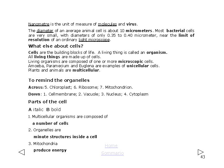Nanometre is the unit of measure of molecules and virus. The diameter of an Nanometre is the unit of measure of molecules and virus. The diameter of an