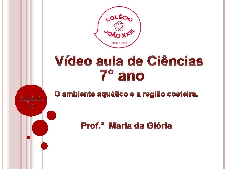 Vídeo aula de Ciências 7° ano Capítulo 4 O ambiente aquático e a região