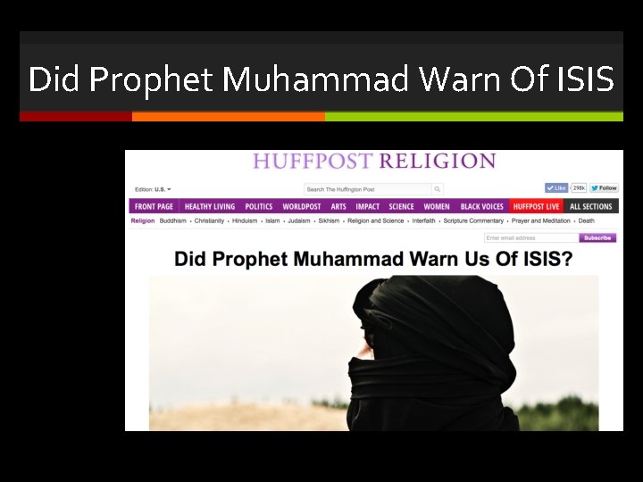 Did Prophet Muhammad Warn Of ISIS 