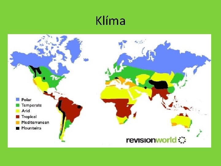 Klíma Ø Klimatické pásmo: ekvatoriálne Ø Ročný úhrn zrážok: 2 000 - 3 000