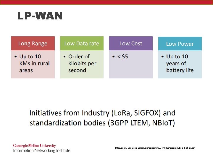 LP-WAN http: //conferences. sigcomm. org/sigcomm/2017/files/program/ts-8 -1 -choir. pdf 