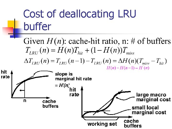 Cost of deallocating LRU buffer 