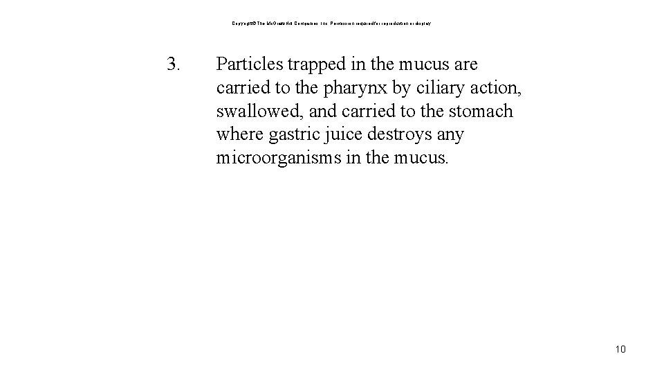 Copyright The Mc. Graw-Hill Companies, Inc. Permission required for reproduction or display. 3. Particles