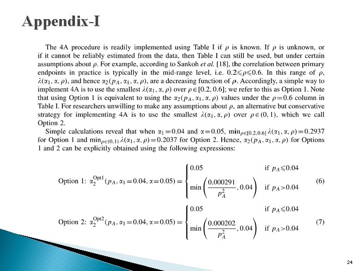 Appendix-I 24 