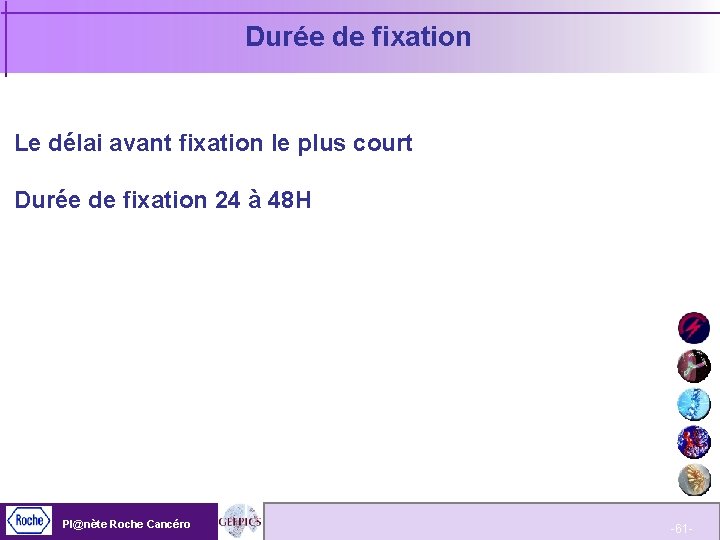 Durée de fixation Le délai avant fixation le plus court Durée de fixation 24