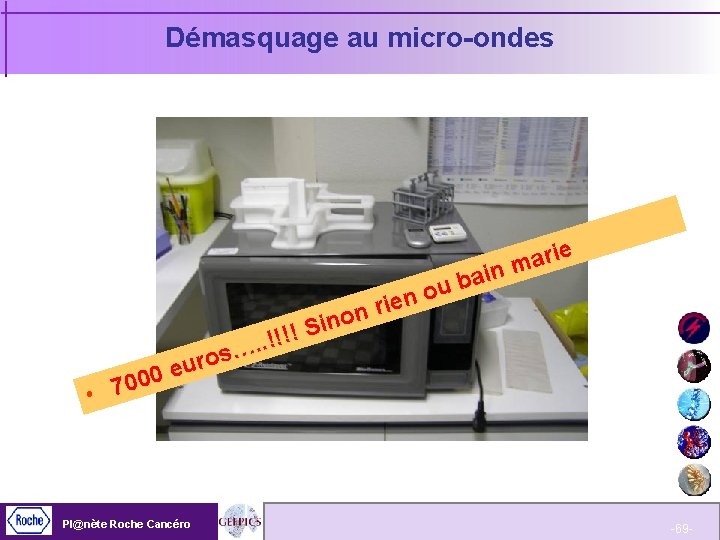 Démasquage au micro-ondes ie r a m n i a b u o ien