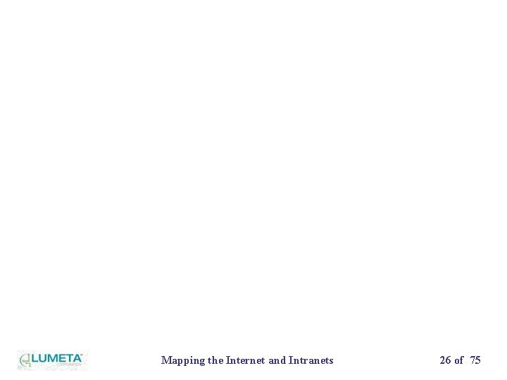 Mapping the Internet and Intranets 26 of 75 