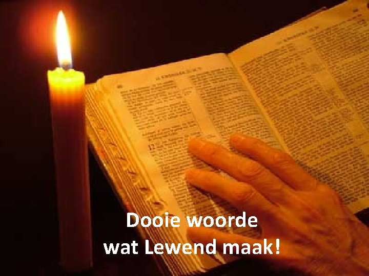 Dooie woorde wat Lewend maak! 