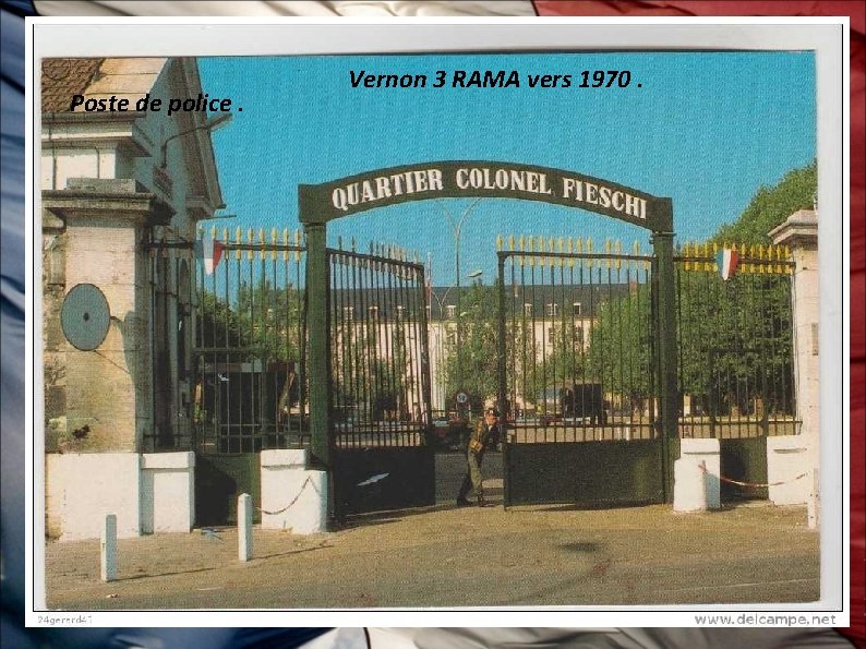 Poste de police. Vernon 3 RAMA vers 1970. 
