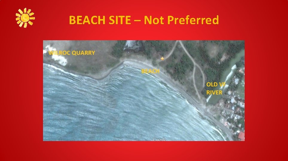 BEACH SITE – Not Preferred 