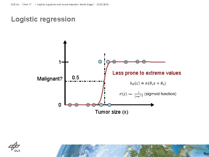 DLR. de • Chart 17 > Logistic regression and neural networks> Martin Siggel •