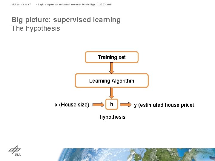 DLR. de • Chart 7 > Logistic regression and neural networks> Martin Siggel •