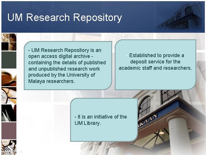 UM Research Repository - UM Research Repository is an open access digital archive -