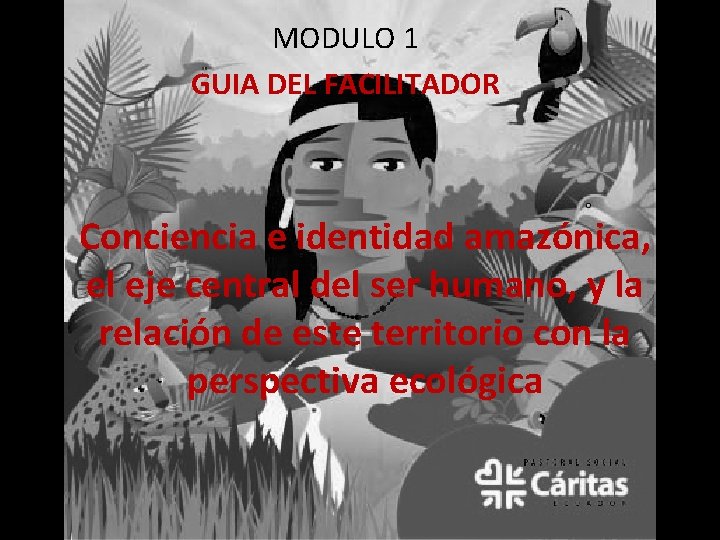 MODULO 1 GUIA DEL FACILITADOR Conciencia e identidad amazónica, el eje central del ser