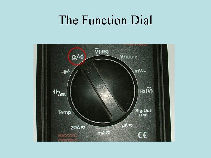 The Function Dial 