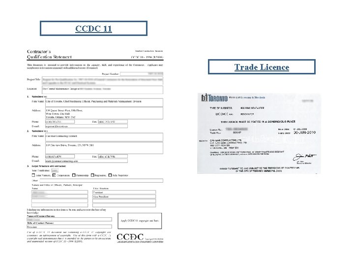 CCDC 11 Trade Licence 