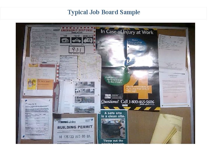 Typical Job Board Sample 