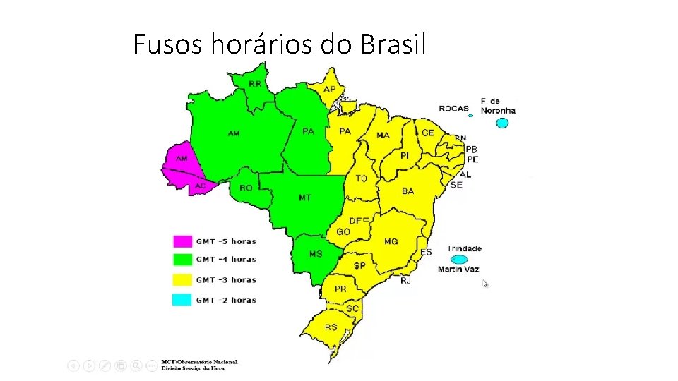 Fusos horários do Brasil 